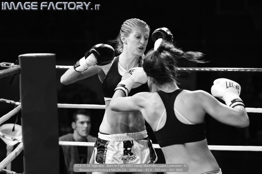 2013-11-16 Vigevano - Born to Fight 4983 Sandy Manfrotto-Luana Lorenzoni - K1
